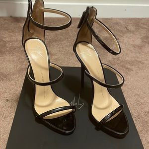 AUTHENTIC Harmony Giuseppe Zanotti Strappy Heels Black 37